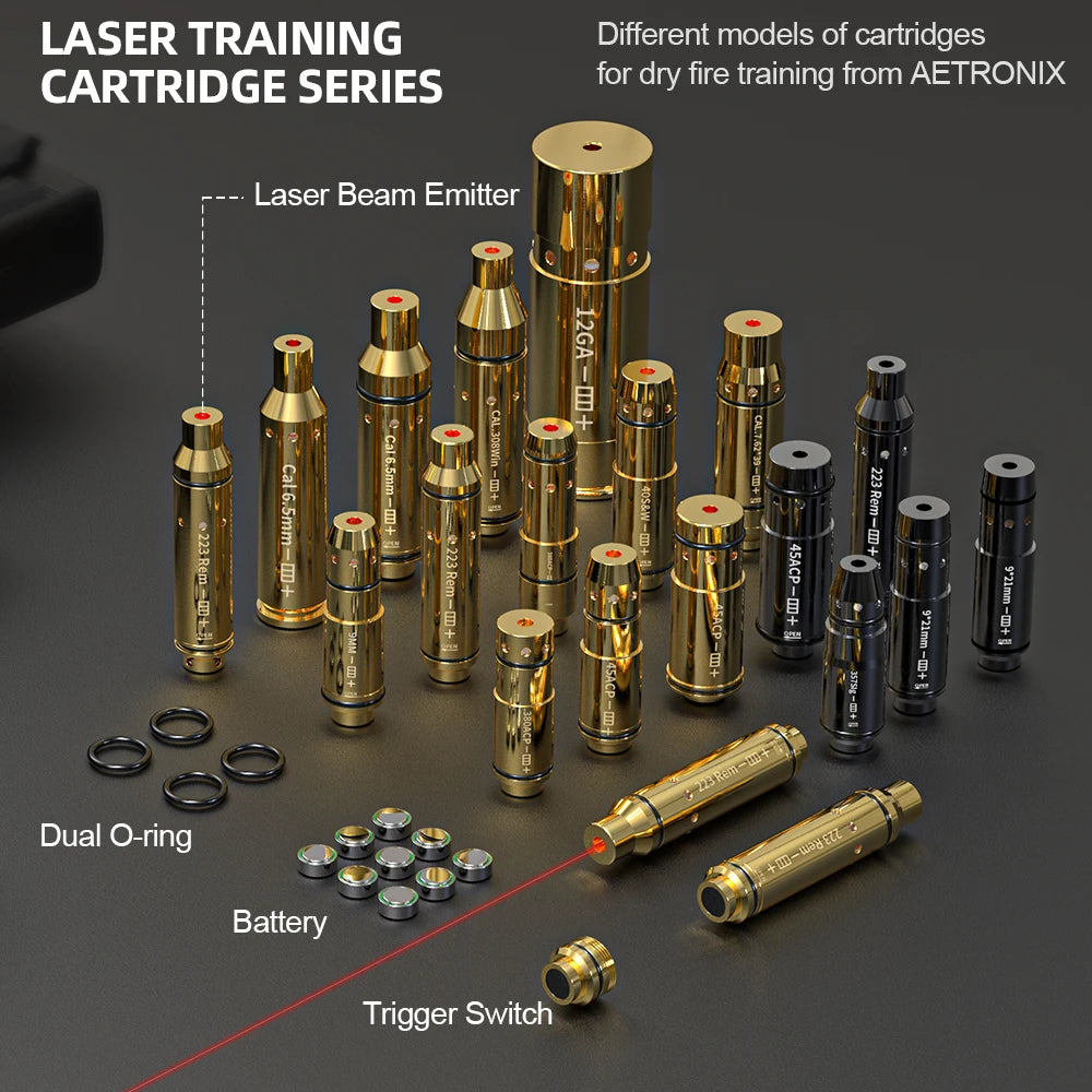 9mm Red Dot Laser Training Dry Fire Tactical Bullet