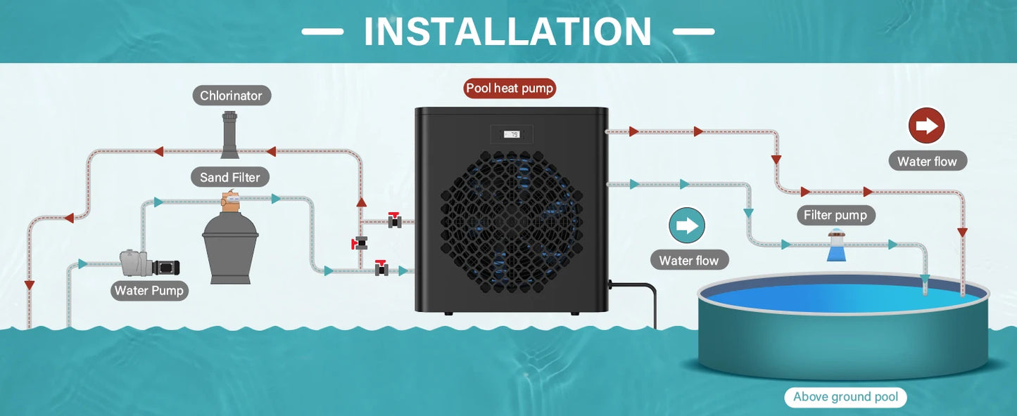 16000BTU Above Ground swimming Pools Heater