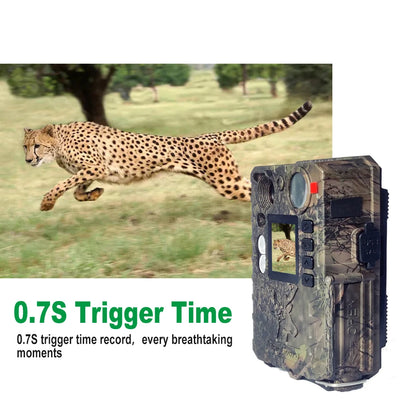 BolyGuard Trail Camera BG410-D 33MP 2.7K HD Hunting Game Wildlife Cam+ Dual Flash 940nm and White LED Night Vision Support Solar