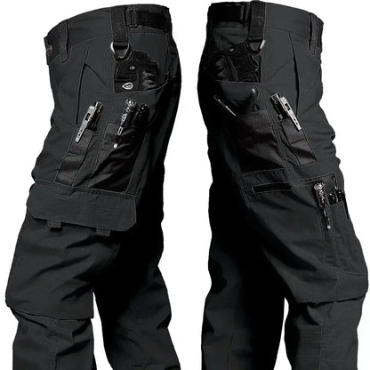 2PCS Tactical Work Pants Men Outdoor Cargo Trousers Multi-Pocket