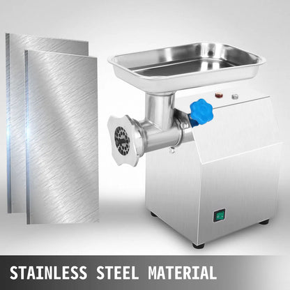 250Kg/H Electric Meat Mincer Grinder Commercial Kitchen  Food Processor Sausage Maker Machine Home Appliance