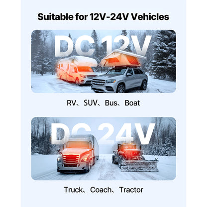 Diesel Heater 8KW Diesel Air Heater with LCD Panel and Remote Control Parking Heater Low Noise for Truck Trailer Boat