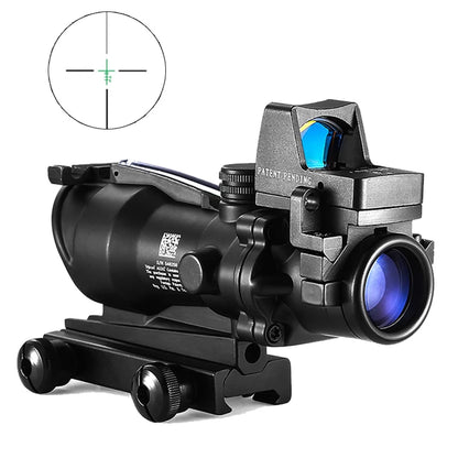 Adjustable 4x32 Red Dot 1x 4x Scope Red Dot 20mm Rail Scope