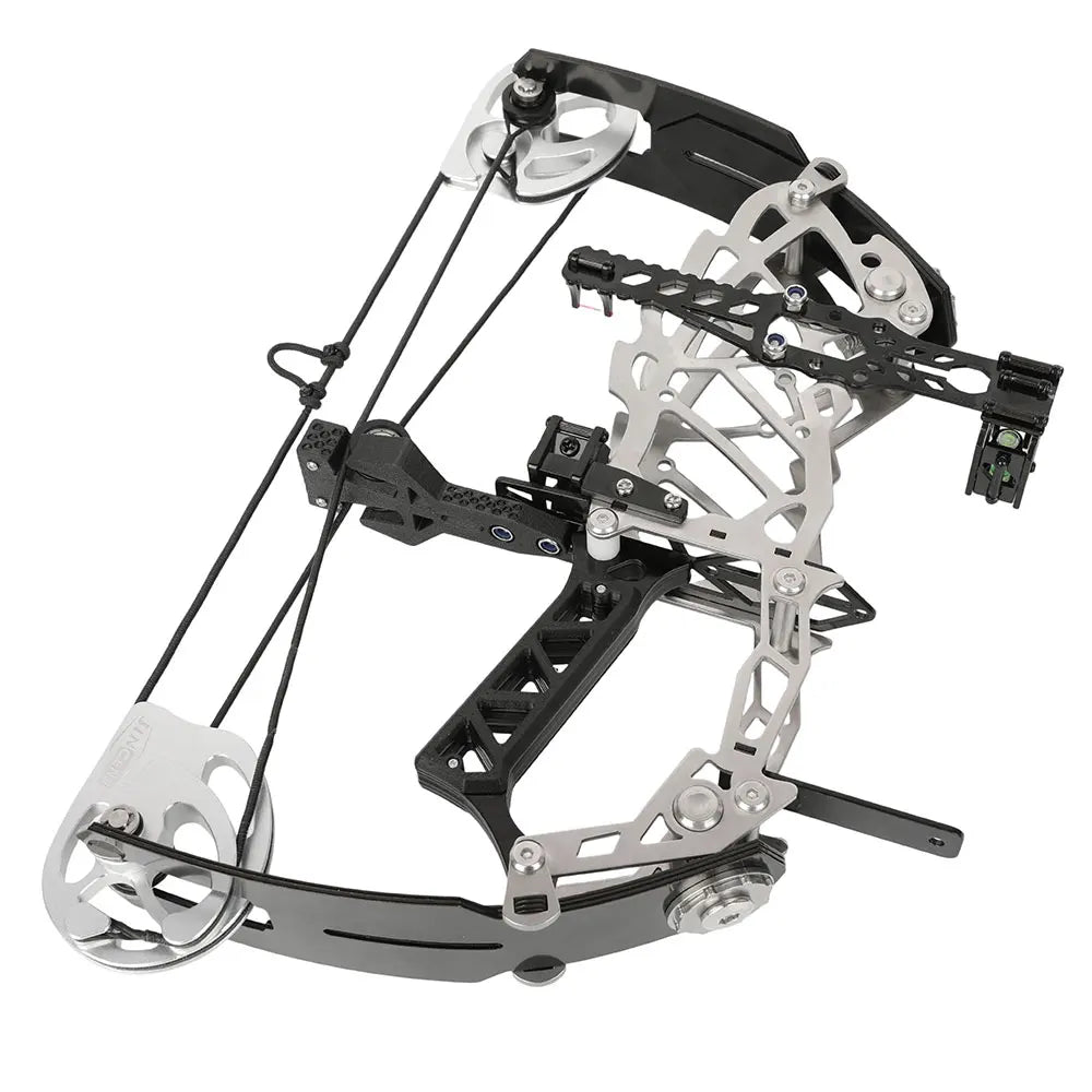 15-32lbs Adjustable Archery Compound Bow Carbon Fiber Grip Right Hand Beginners Teen Youth Target Practice Shooting Pulley Bow