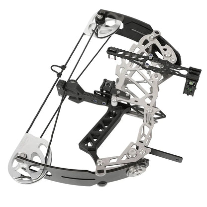15-32lbs Adjustable Archery Compound Bow Carbon Fiber Grip Right Hand Beginners Teen Youth Target Practice Shooting Pulley Bow