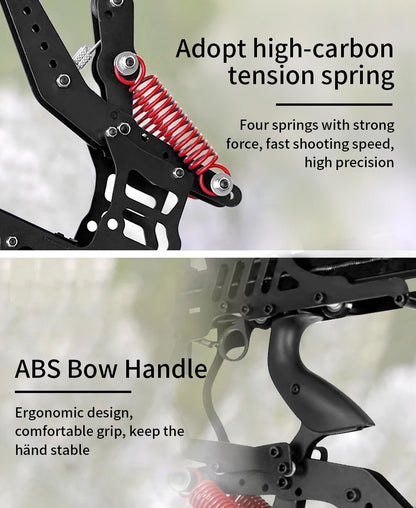 Fire Dragon Dual-Use Compound Bow with Fishing Reel and Sight-Fast Shooting Speed,