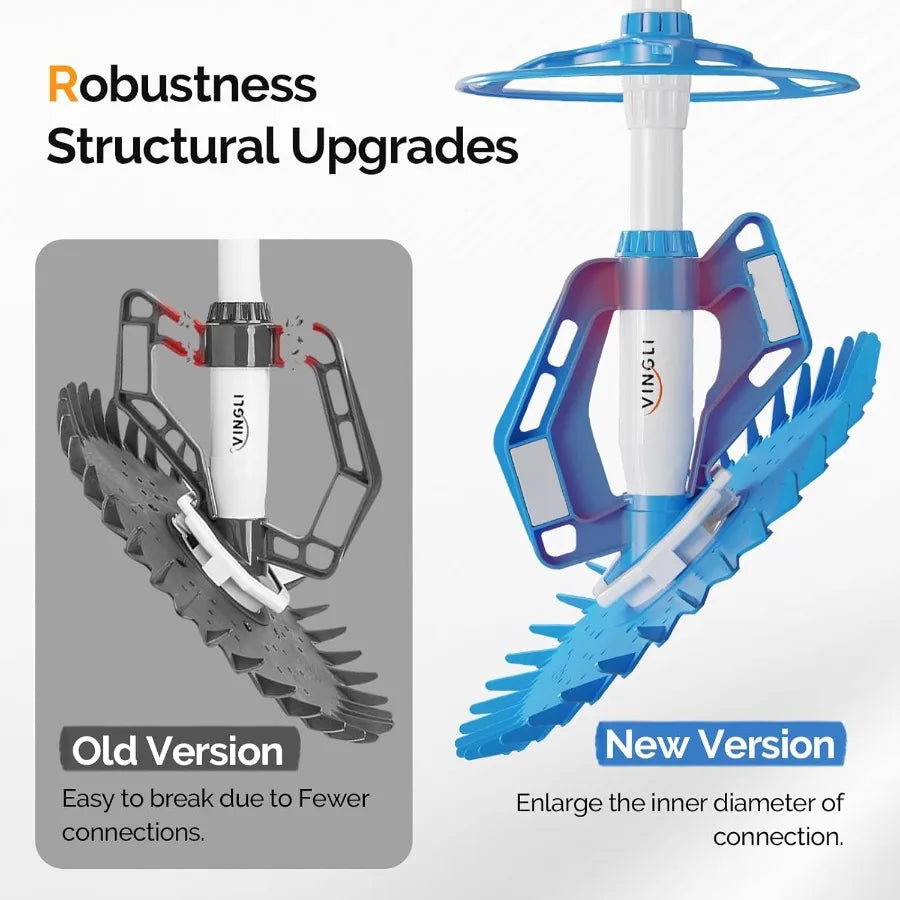 Automatic Pool Vacuum Cleaner with 33FT Hoses