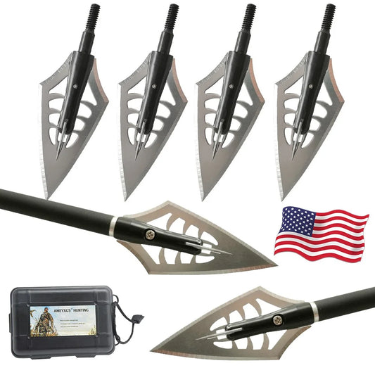 Hunting Arrowheads Blade Broadheads with Box