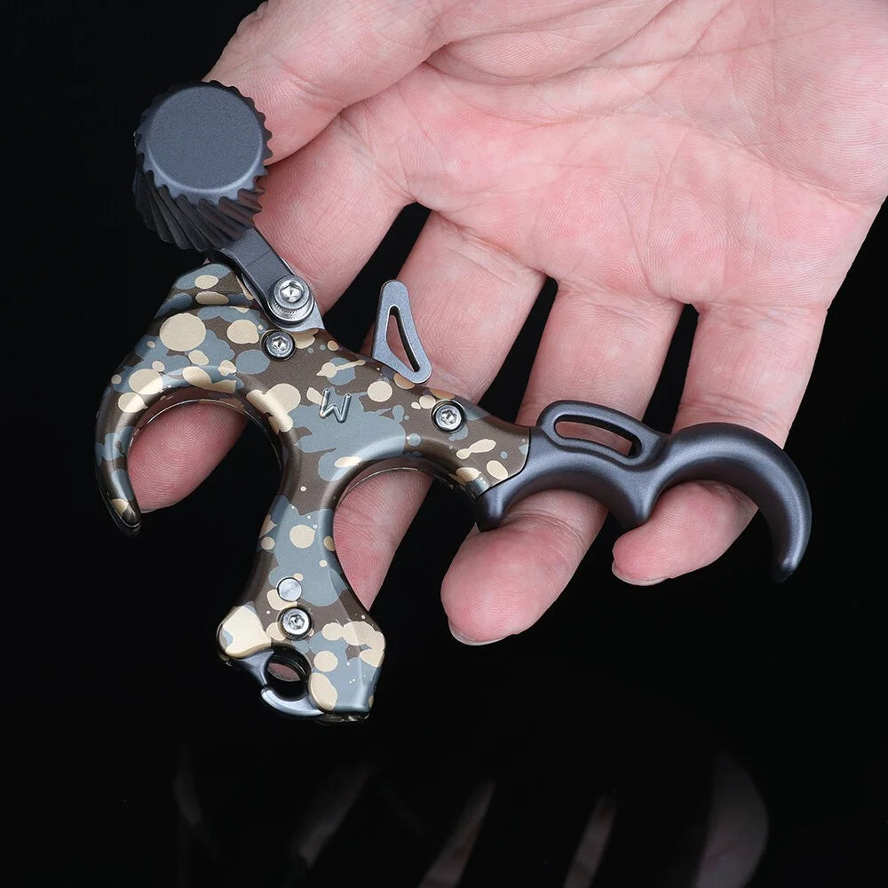 Compound Bow Release, 3/4 Finger Durable Aluminum Alloy Grip, Thumb Trigger for Hunting, Shooting & Daily Practice Accessories