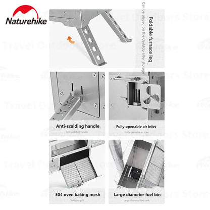 Camping Stove Pellet Heating Heater Stove Portable Tent Stove