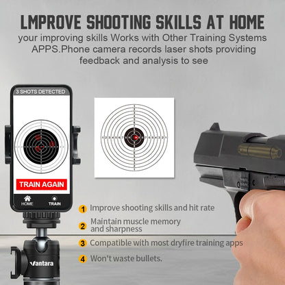 9mm Red Dot Laser Training Dry Fire Tactical Bullet