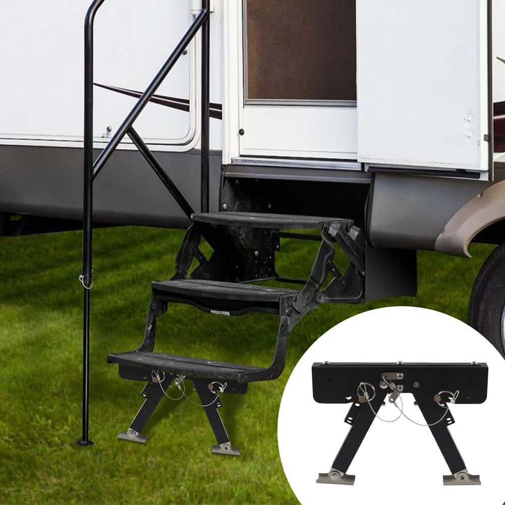 RV Folding Step Board Bracket Height Ranges From 2.8in To 11.3in RV Step Stabilizer RV Entry Steps Stabilizer RV Accessories