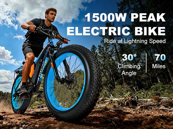 1500W Peak Electric Mountain Bike for Adults,