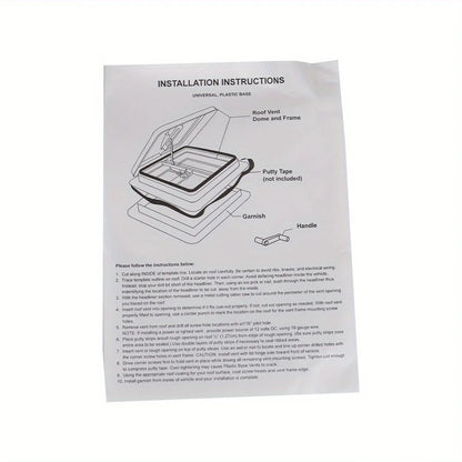 14" RV Roof Vent Fan Kit for Camper Trailer