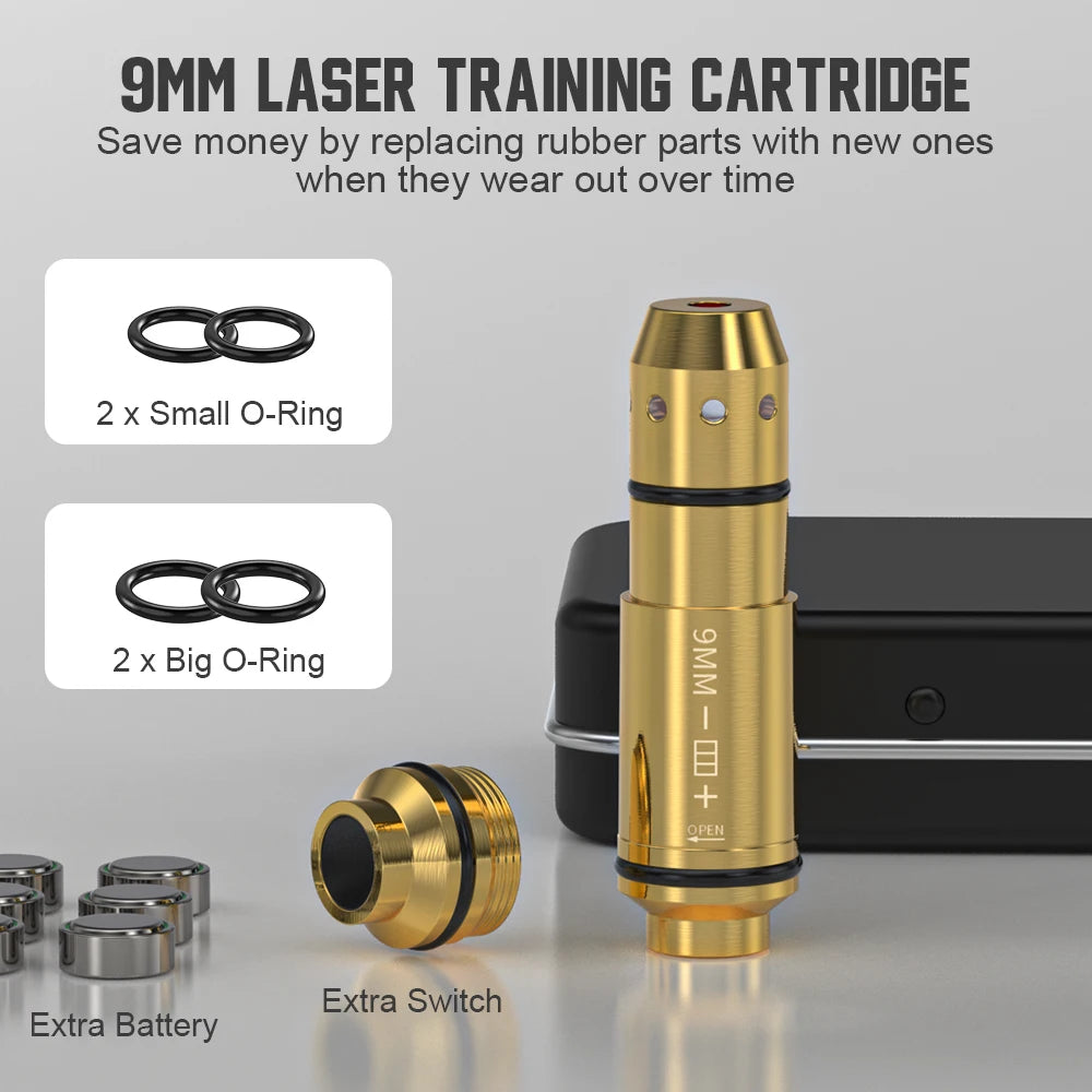 9mm Red Dot Laser Training Dry Fire Tactical Bullet