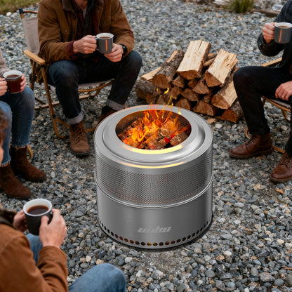 Wood Burning  Stainless Steel Smokeless Fire Pit