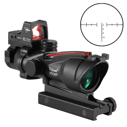 Adjustable 4x32 Red Dot 1x 4x Scope Red Dot 20mm Rail Scope