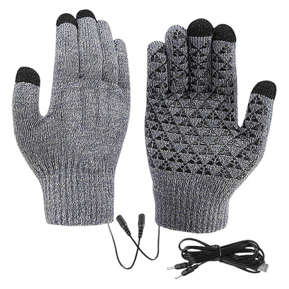5V Heated Gloves Touch Screen Winter Moto Heated Gloves