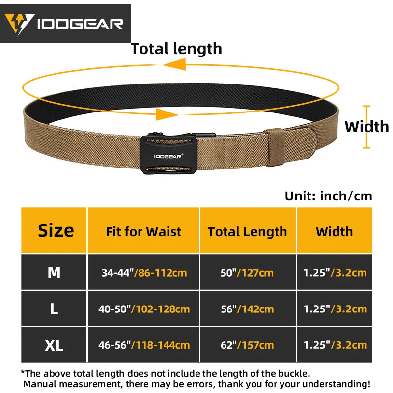 IDOGEAR Tactical Ratchet Belt