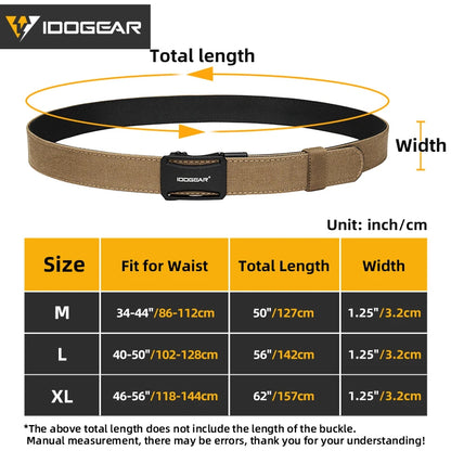 IDOGEAR Tactical Ratchet Belt