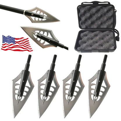 Hunting Arrowheads Blade Broadheads with Box