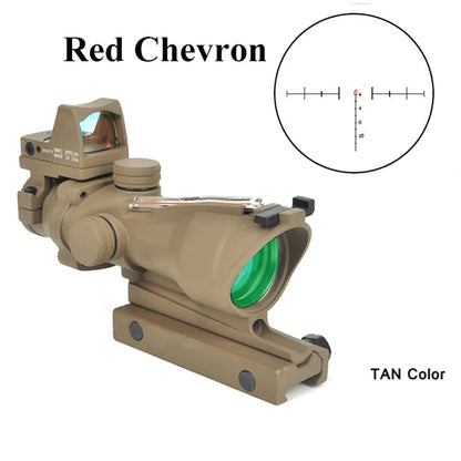 Adjustable 4x32 Red Dot 1x 4x Scope Red Dot 20mm Rail Scope
