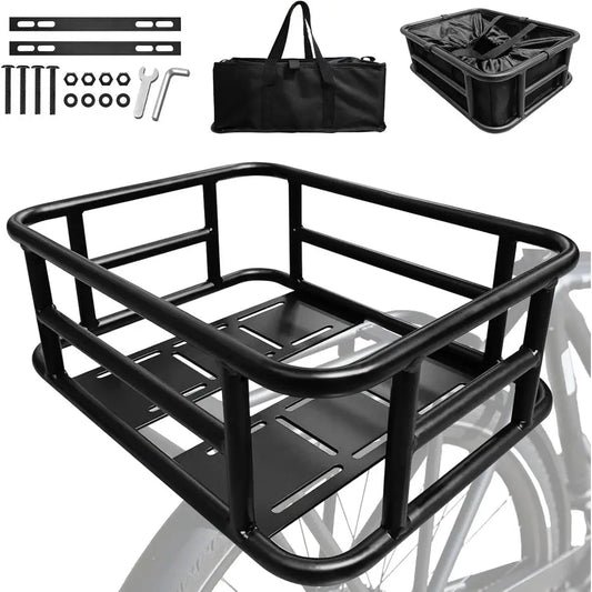 Thickened Rear Bike Duty Large E-bike Back Basket