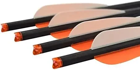 Crossbow Bolts 16/18/20/22 inch Carbon Arrows Half Moon Nock