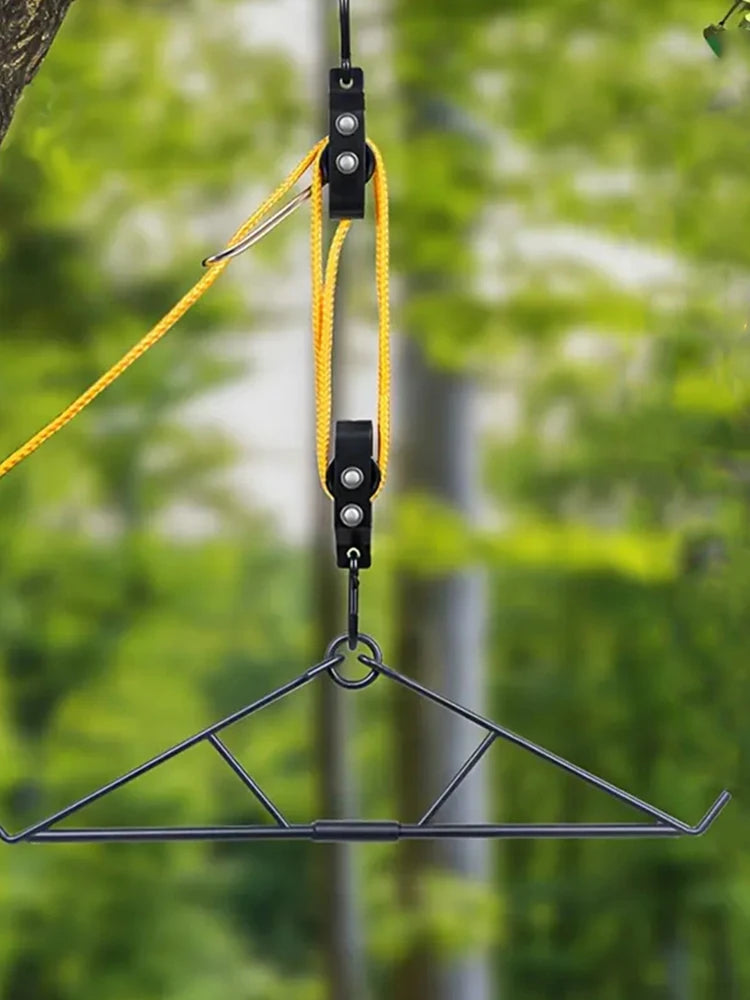 700LB Capacity Elk Hoist Pulley Lift System Deer Hunting Accessories Gift Set