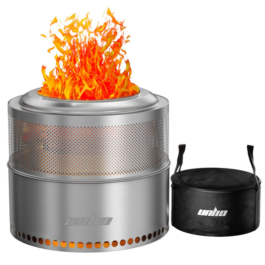 Wood Burning  Stainless Steel Smokeless Fire Pit