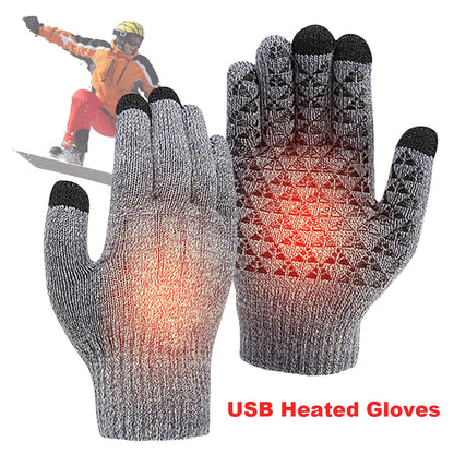 5V Heated Gloves Touch Screen Winter Moto Heated Gloves