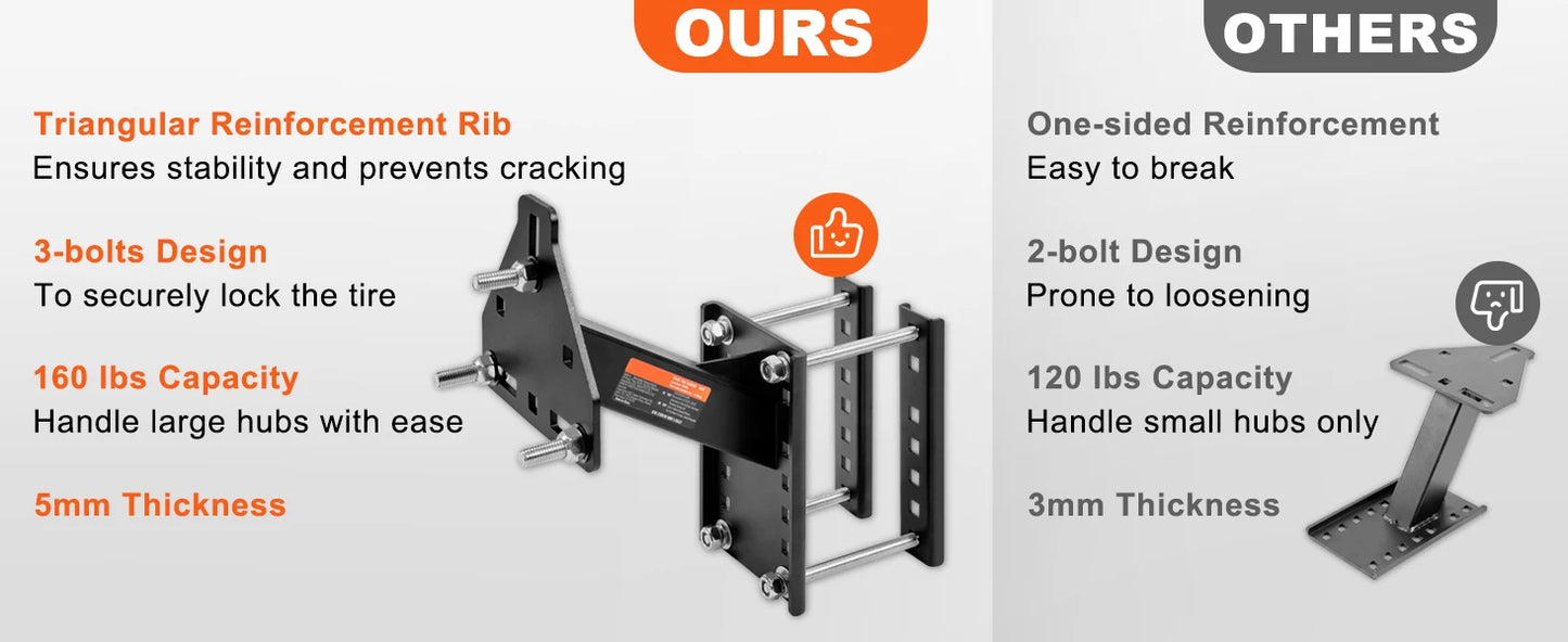 160 lbs Spare Tire Carrier