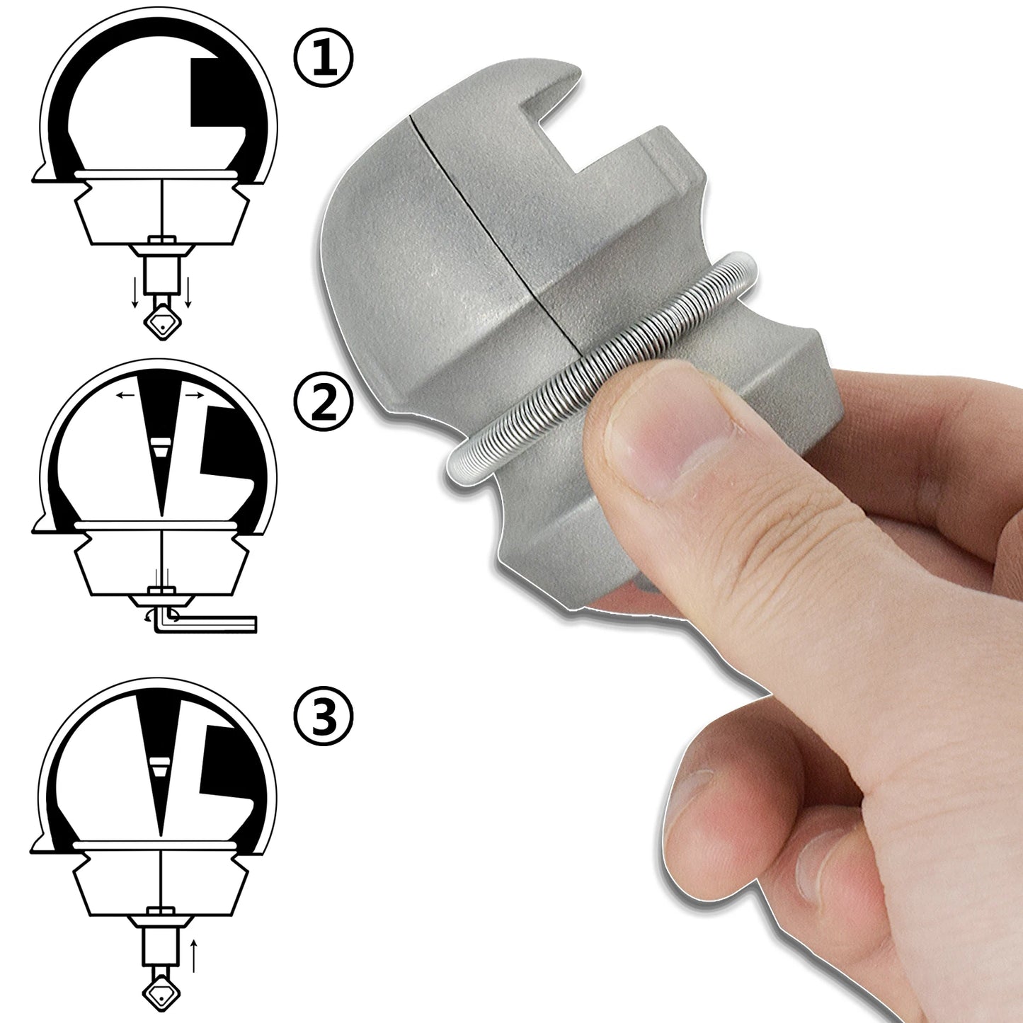 Universal Zinc Alloy Trailer Coupling Lock Hitch Ball Lock