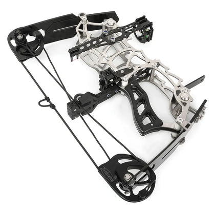15-32lbs Adjustable Archery Compound Bow Carbon Fiber Grip Right Hand Beginners Teen Youth Target Practice Shooting Pulley Bow