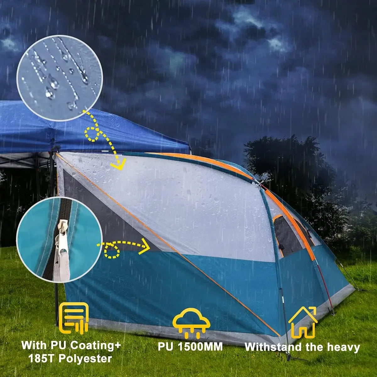 Tent for 10' x 10' Canopies Tent, (Canopy/SHELTER NOT Included)
