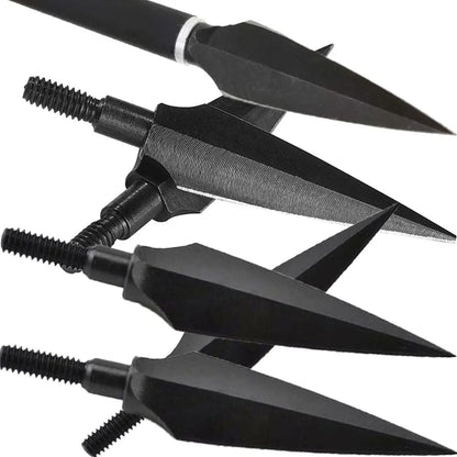 Arrowheads 12/24pcs 150 Grain High Carbon Steel Screw-in Tips for Compound Recurve Bow Hunting Shooting Accessories