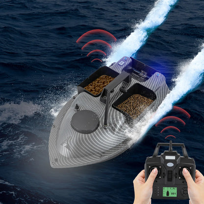 Rechargeable GPS Fishing Bait Boat 2 Batteries 16 Positioning Points 2kg