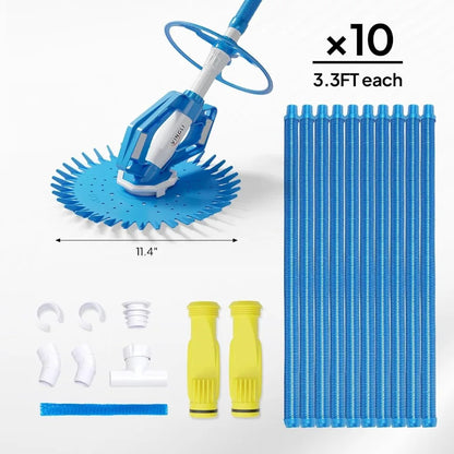 Automatic Pool Vacuum Cleaner with 33FT Hoses
