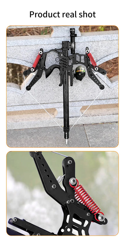 Fire Dragon Dual-Use Compound Bow with Fishing Reel and Sight-Fast Shooting Speed,