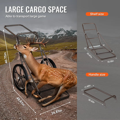 Deer Cart 500 LBS Capacity Folding Game Cart