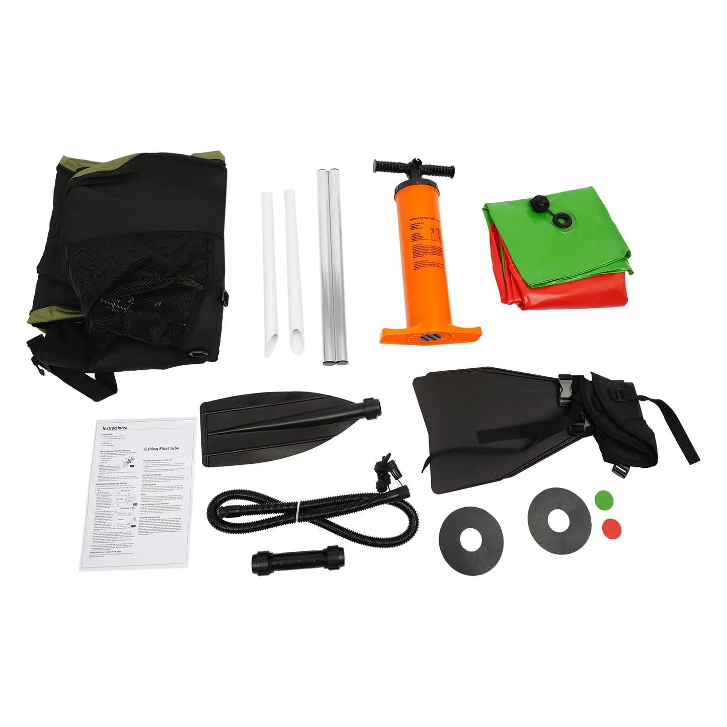 Inflatable Fishing Boat Waterproof Green