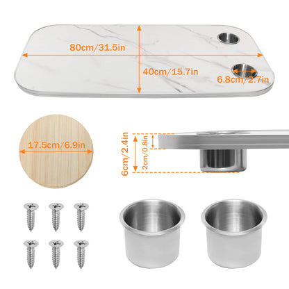 Detachable RV Table Set 31.5" x 15.7"