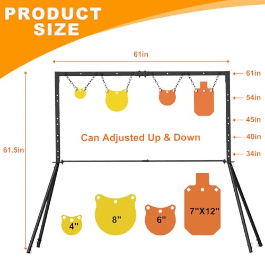 3 8 Thick Steel Target for Shooting Target Stand System Kit