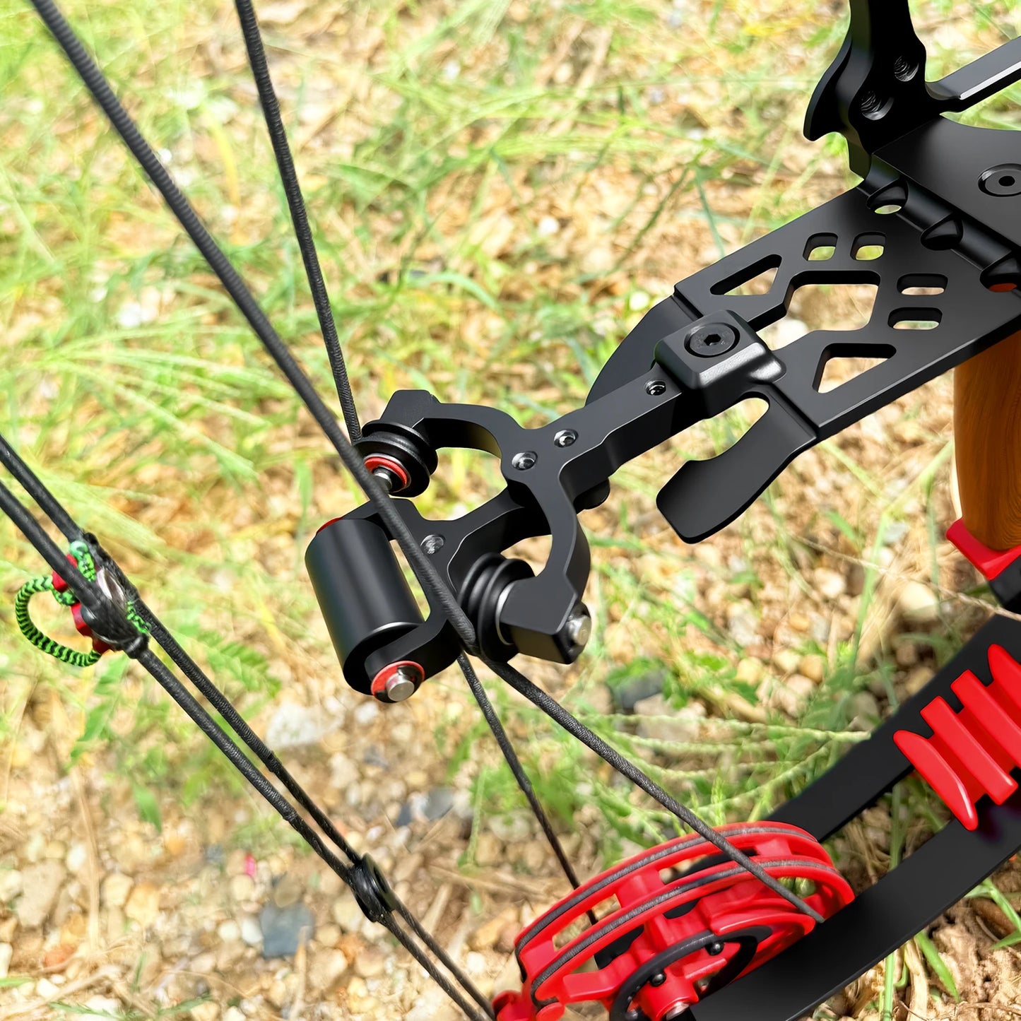 Archery Compound Bow Kit, Arrows & Steel Balls Dua Use Beginners Bow,30-70LBS Draw Weight, Short 19" Axle CNC Metal Frame,