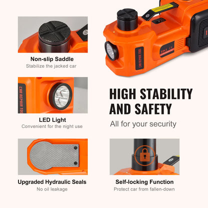 5T Electric Car Jack Hydraulic Car Jack with Built-in Inflatable Pump
