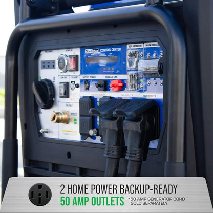 16000W Tri-Fuel Portable Inverter Generator - Gas/Propane/Natural Gas, Remote Start, Whole Home & RV Backup