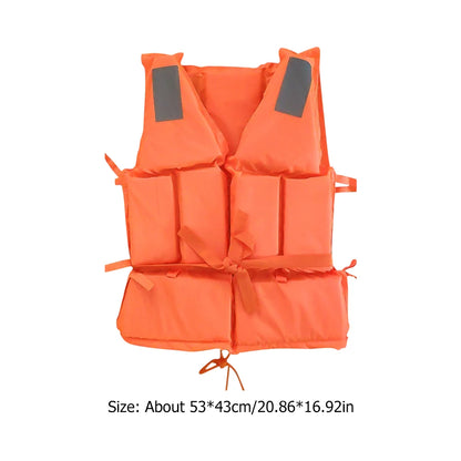 Life Jacket Survival Suit Fishing Life Jacket for Adult with Whistle Water Sports Survival for Kayaking Boating
