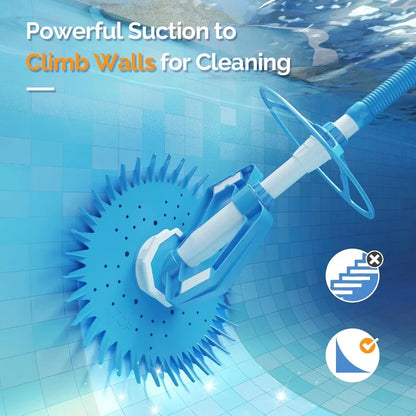 Automatic Pool Vacuum Cleaner with 33FT Hoses