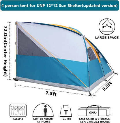 Tent for 10' x 10' Canopies Tent, (Canopy/SHELTER NOT Included)