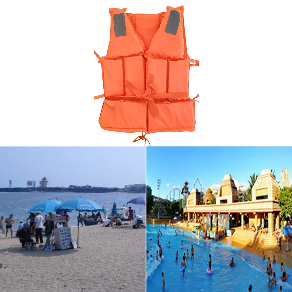 Life Jacket Survival Suit Fishing Life Jacket for Adult with Whistle Water Sports Survival for Kayaking Boating